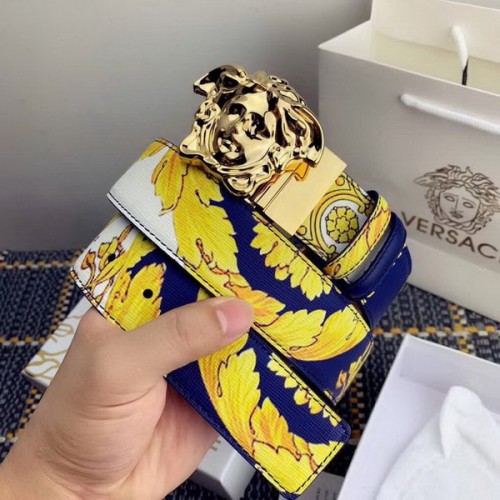 Super Perfect Quality Versace Belts(100% Genuine Leather,Steel Buckle)-698