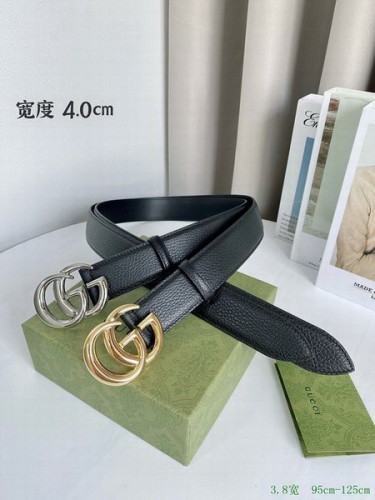 Super Perfect Quality G Belts(100% Genuine Leather,steel Buckle)-3629