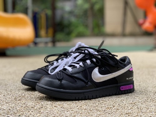 Authentic OFF-WHITE x Nike Dunk Low “The 50”  DM1602 001