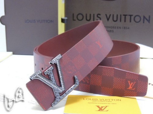 Super Perfect Quality LV Belts(100% Genuine Leather Steel Buckle)-4244