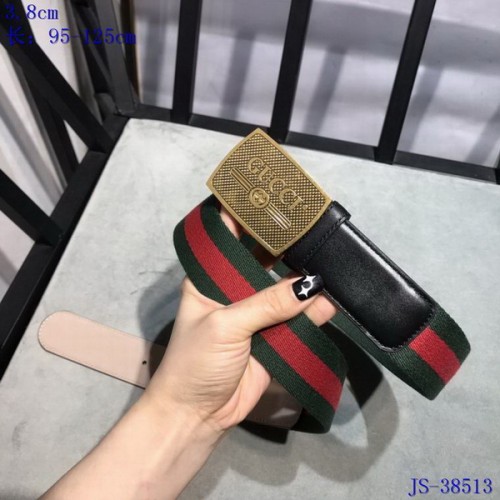 Super Perfect Quality G Belts(100% Genuine Leather,steel Buckle)-3853