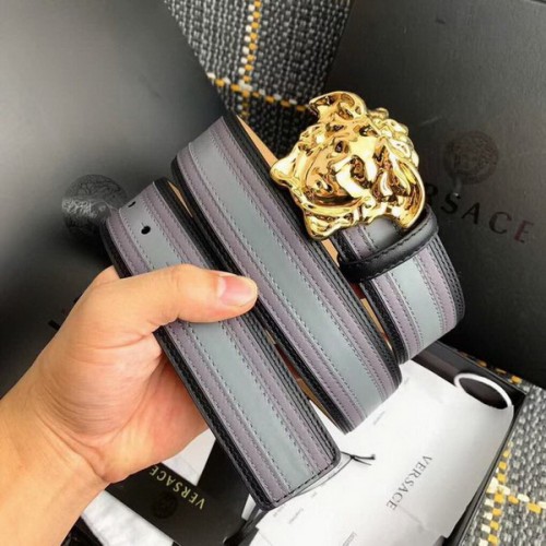 Super Perfect Quality Versace Belts(100% Genuine Leather,Steel Buckle)-713