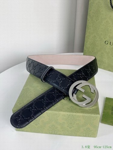 Super Perfect Quality G Belts(100% Genuine Leather,steel Buckle)-3622