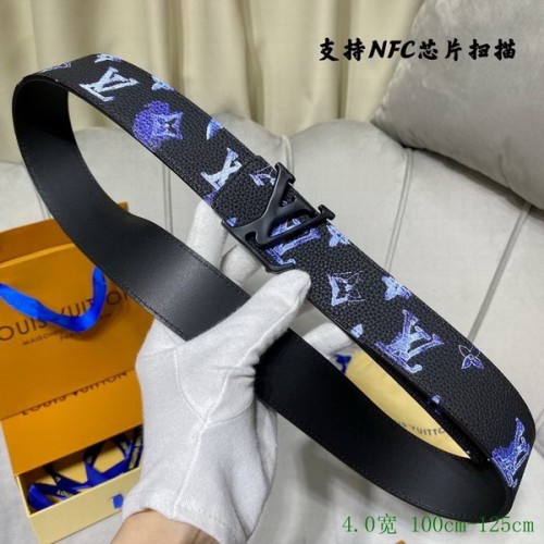 Super Perfect Quality LV Belts(100% Genuine Leather Steel Buckle)-4010