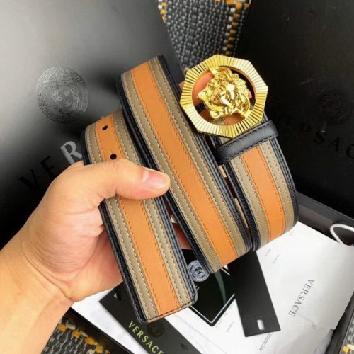 Super Perfect Quality Versace Belts(100% Genuine Leather,Steel Buckle)-704