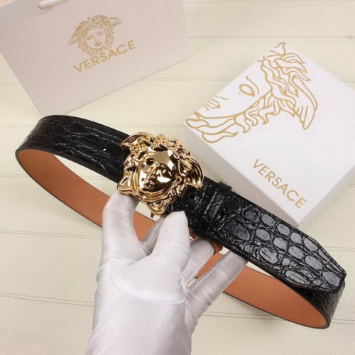 Super Perfect Quality Versace Belts(100% Genuine Leather,Steel Buckle)-1277