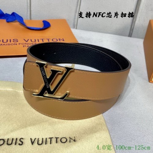 Super Perfect Quality LV Belts(100% Genuine Leather Steel Buckle)-2823