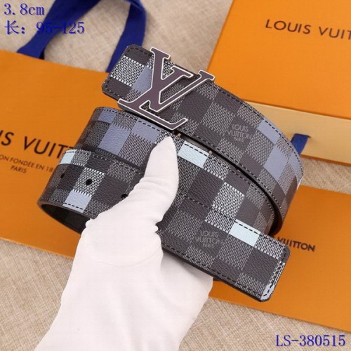 Super Perfect Quality LV Belts(100% Genuine Leather Steel Buckle)-3674