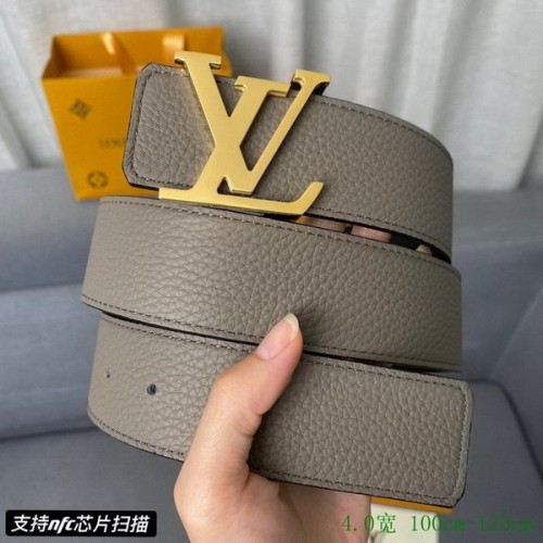 Super Perfect Quality LV Belts(100% Genuine Leather Steel Buckle)-2968