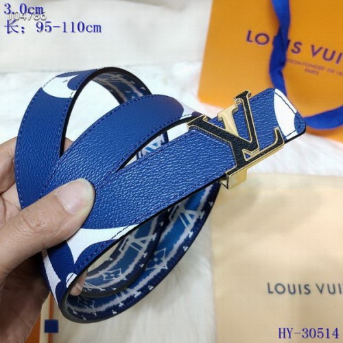 Super Perfect Quality LV Belts(100% Genuine Leather Steel Buckle)-4386