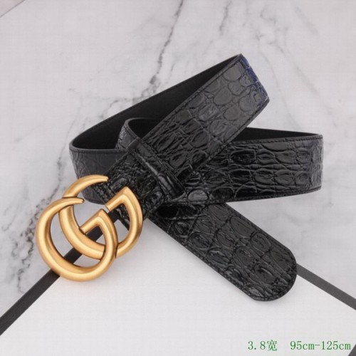Super Perfect Quality G Belts(100% Genuine Leather,steel Buckle)-3726