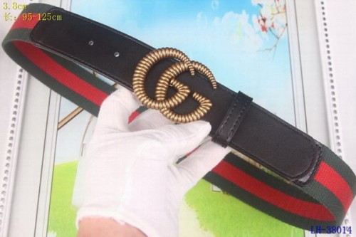 Super Perfect Quality G Belts(100% Genuine Leather,steel Buckle)-3895