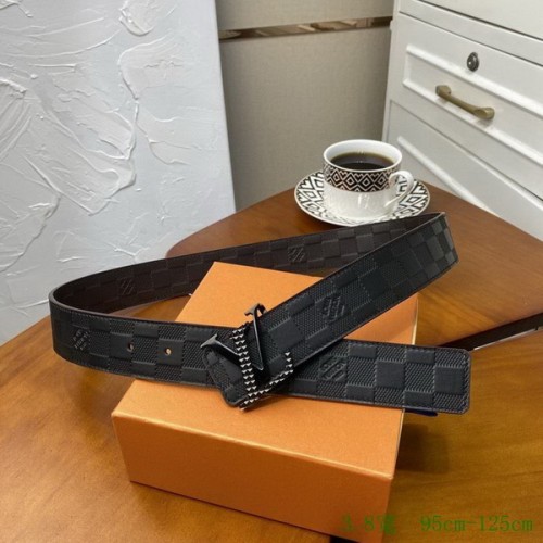 Super Perfect Quality LV Belts(100% Genuine Leather Steel Buckle)-2763