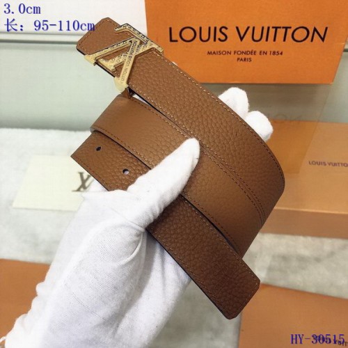 Super Perfect Quality LV Belts(100% Genuine Leather Steel Buckle)-4447