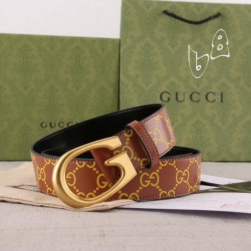 Super Perfect Quality G Belts(100% Genuine Leather,steel Buckle)-2646