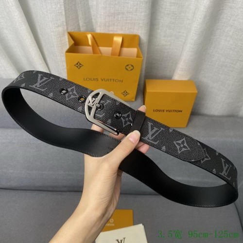 Super Perfect Quality LV Belts(100% Genuine Leather Steel Buckle)-2731