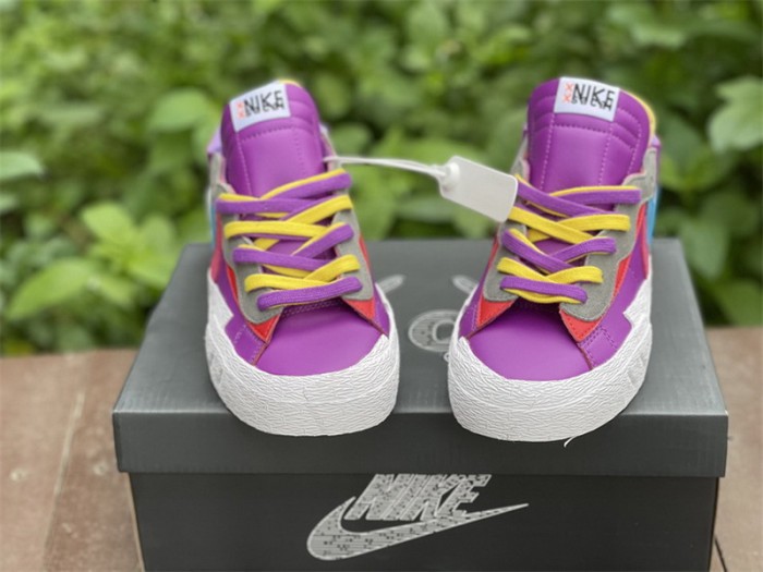 Authentic Sacai x KAWS x Nike Blazer Low “Purple Dusk”