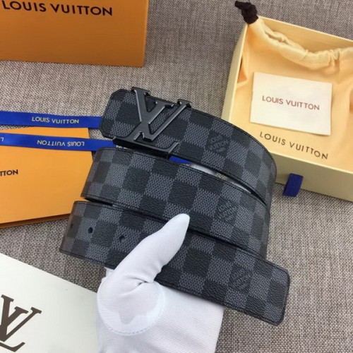 Super Perfect Quality LV Belts(100% Genuine Leather Steel Buckle)-3789
