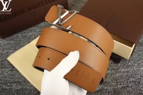Super Perfect Quality LV Belts(100% Genuine Leather Steel Buckle)-3754