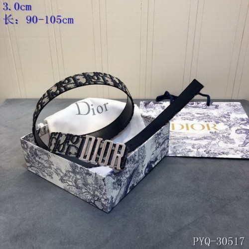 Super Perfect Quality Dior Belts(100% Genuine Leather,steel Buckle)-736