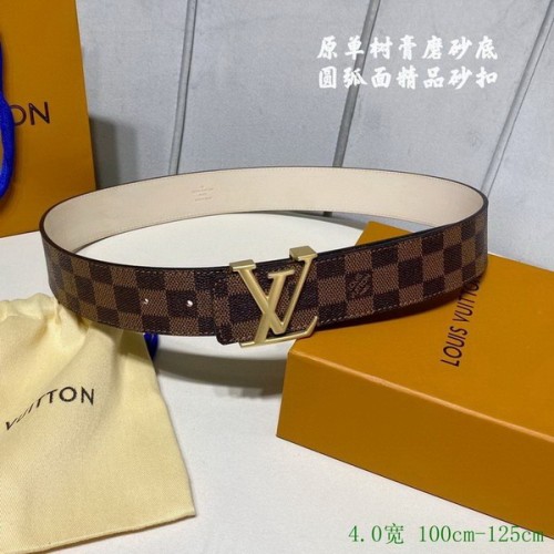 Super Perfect Quality LV Belts(100% Genuine Leather Steel Buckle)-2871