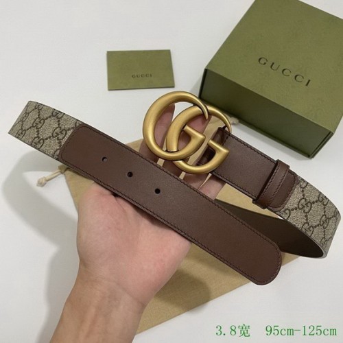 Super Perfect Quality G Belts(100% Genuine Leather,steel Buckle)-2818