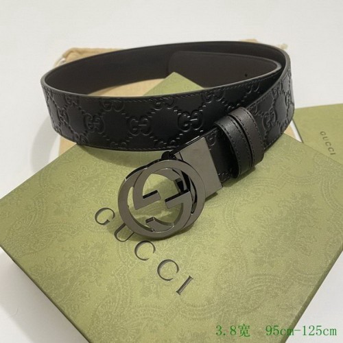 Super Perfect Quality G Belts(100% Genuine Leather,steel Buckle)-2807