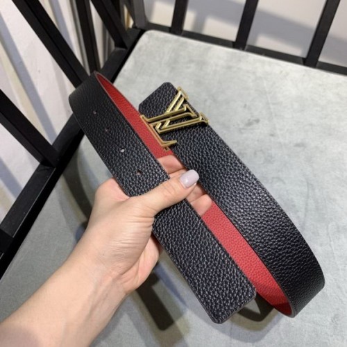 Super Perfect Quality LV Belts(100% Genuine Leather Steel Buckle)-3824