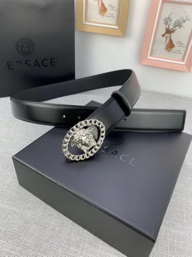 Super Perfect Quality Versace Belts(100% Genuine Leather,Steel Buckle)-1246