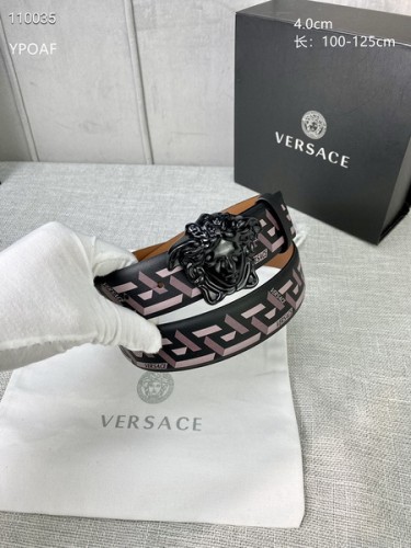 Super Perfect Quality Versace Belts(100% Genuine Leather,Steel Buckle)-949