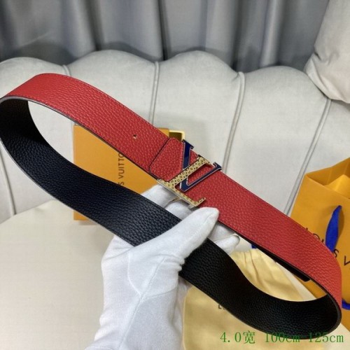 Super Perfect Quality LV Belts(100% Genuine Leather Steel Buckle)-4037