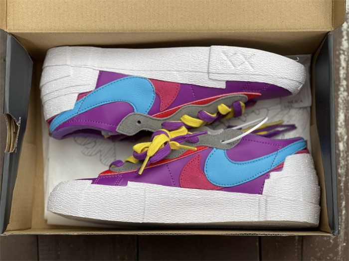 Authentic Sacai x KAWS x Nike Blazer Low “Purple Dusk”