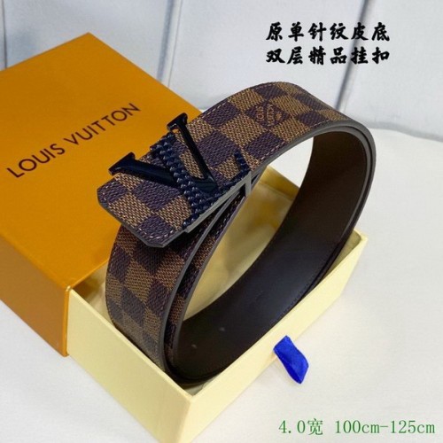 Super Perfect Quality LV Belts(100% Genuine Leather Steel Buckle)-2857