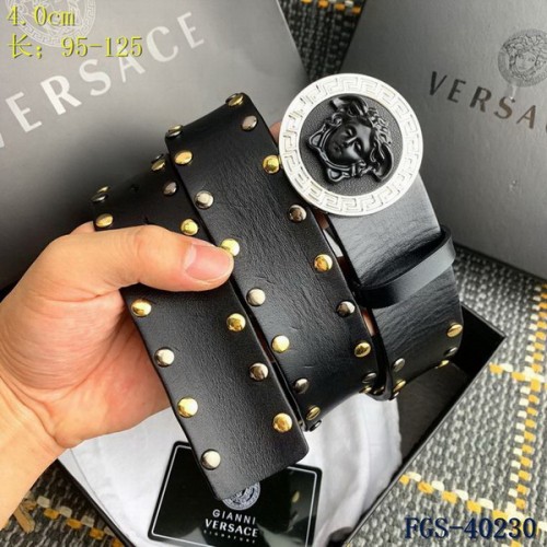 Super Perfect Quality Versace Belts(100% Genuine Leather,Steel Buckle)-1366