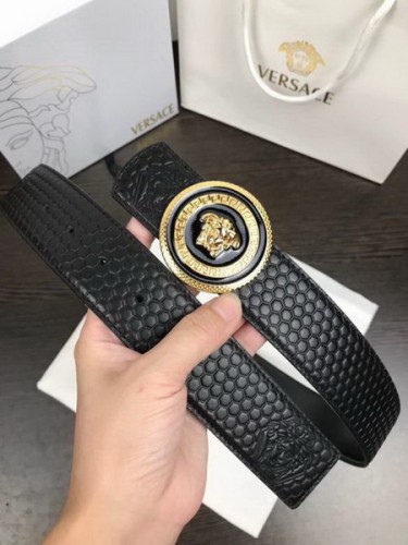 Super Perfect Quality Versace Belts(100% Genuine Leather,Steel Buckle)-629