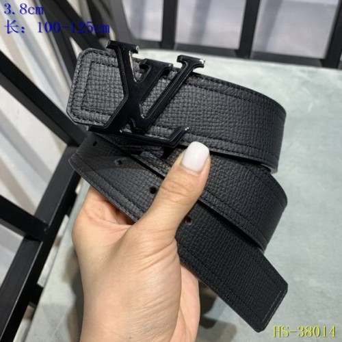 Super Perfect Quality LV Belts(100% Genuine Leather Steel Buckle)-3632