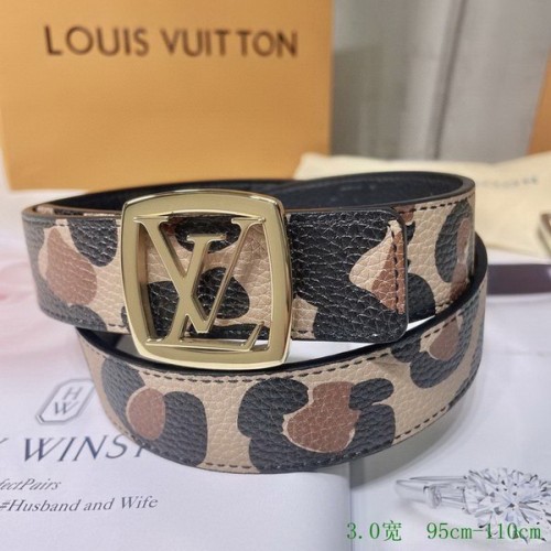 Super Perfect Quality LV Belts(100% Genuine Leather Steel Buckle)-2636