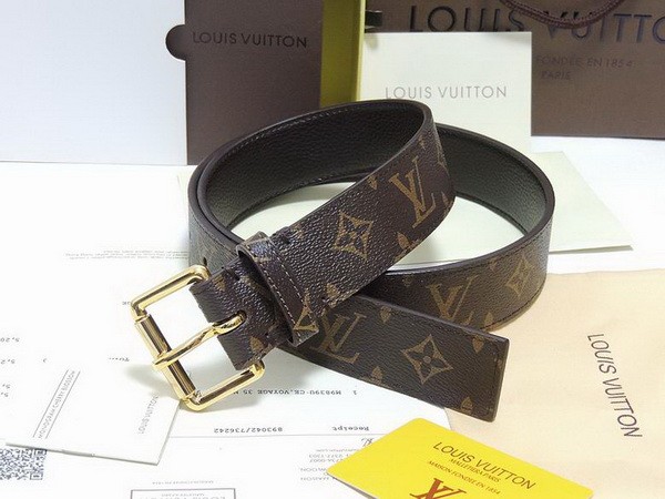 Super Perfect Quality LV Belts(100% Genuine Leather Steel Buckle)-4191