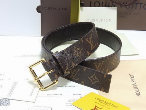 Super Perfect Quality LV Belts(100% Genuine Leather Steel Buckle)-4191