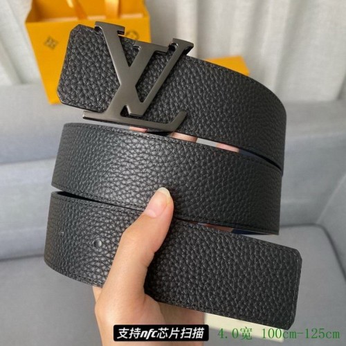 Super Perfect Quality LV Belts(100% Genuine Leather Steel Buckle)-2969