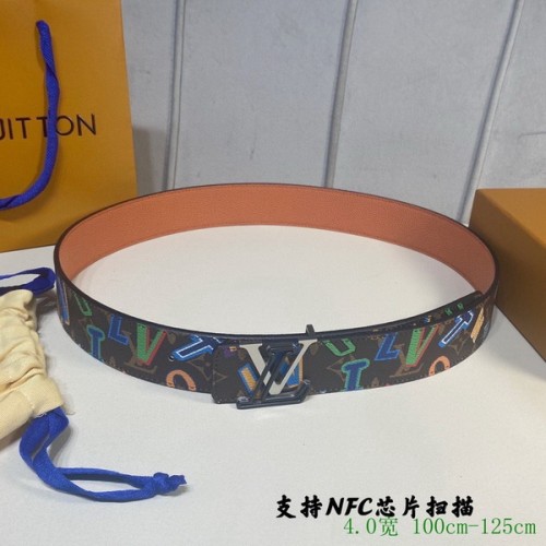 Super Perfect Quality LV Belts(100% Genuine Leather Steel Buckle)-3977