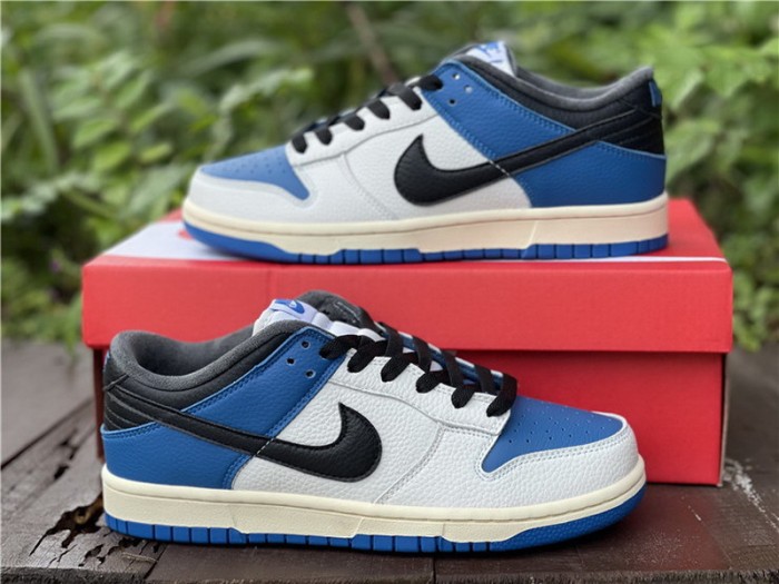 Authentic Nike Dunk Low White Blue