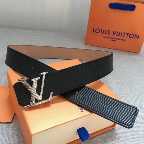 Super Perfect Quality LV Belts(100% Genuine Leather Steel Buckle)-3963