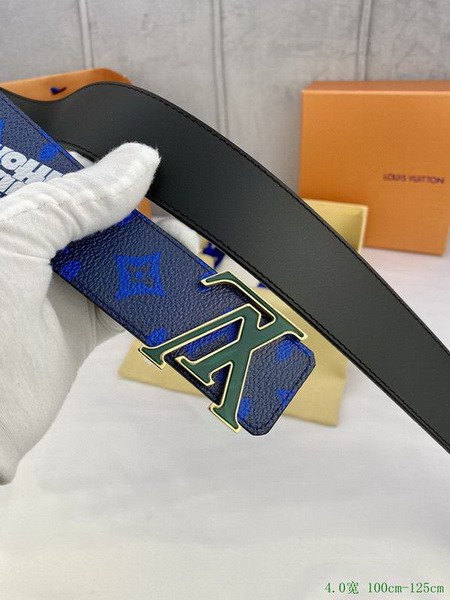 Super Perfect Quality LV Belts(100% Genuine Leather Steel Buckle)-3081