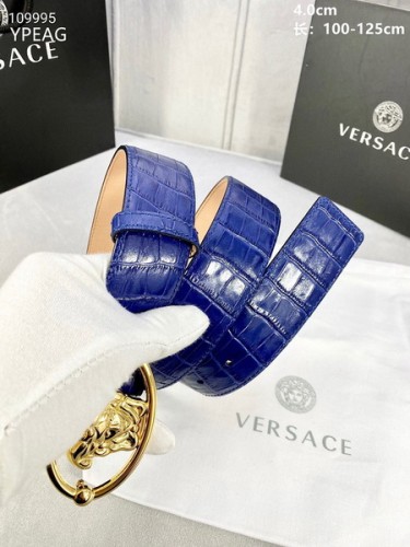 Super Perfect Quality Versace Belts(100% Genuine Leather,Steel Buckle)-906