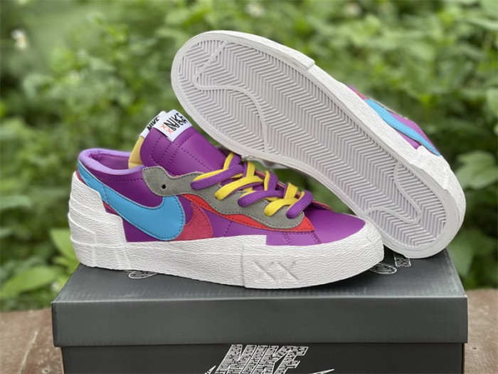 Authentic Sacai x KAWS x Nike Blazer Low “Purple Dusk”