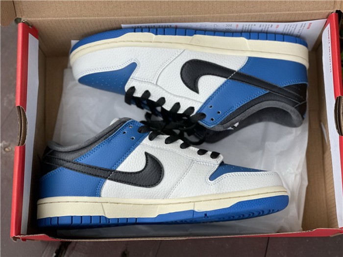 Authentic Nike Dunk Low White Blue