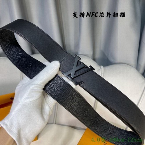 Super Perfect Quality LV Belts(100% Genuine Leather Steel Buckle)-4058