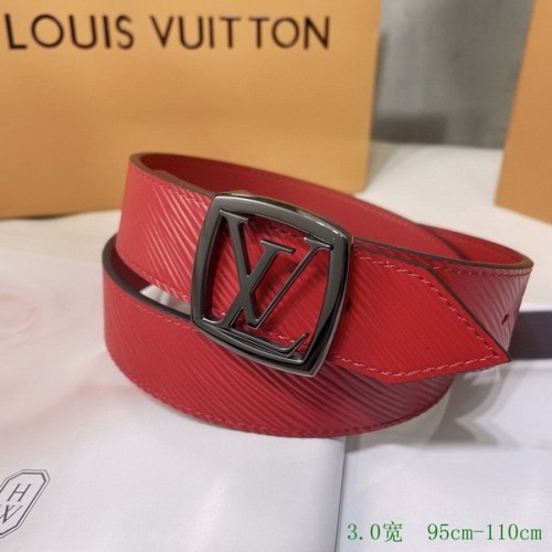 Super Perfect Quality LV Belts(100% Genuine Leather Steel Buckle)-2632
