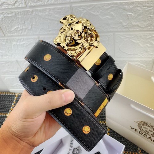Super Perfect Quality Versace Belts(100% Genuine Leather,Steel Buckle)-732